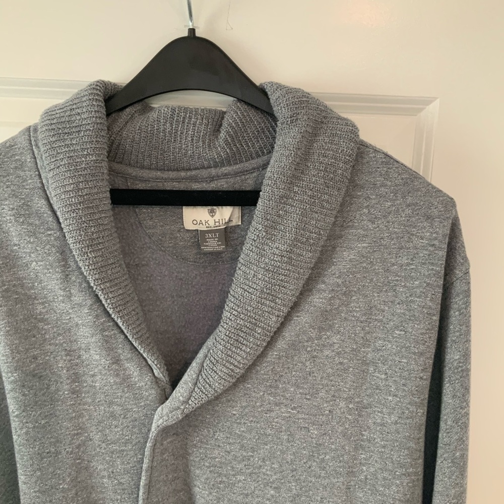 Gray cardigan